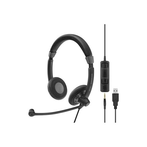 EPOS SC 75 USB MS - Culture Plus Mobile - micro-casque - sur-oreille - filaire - noir