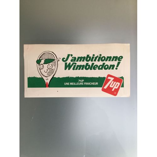 Autocollant J Ambitionne Wimbledon 7up ( 15 X 7 Cm )