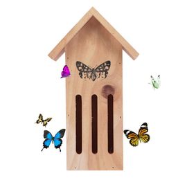 Maison De Papillon En Bois Maison D'insecte De Protection Sûre Pour Fournir Aux Papillons Un Refuge Sûr Pour Se Reposer