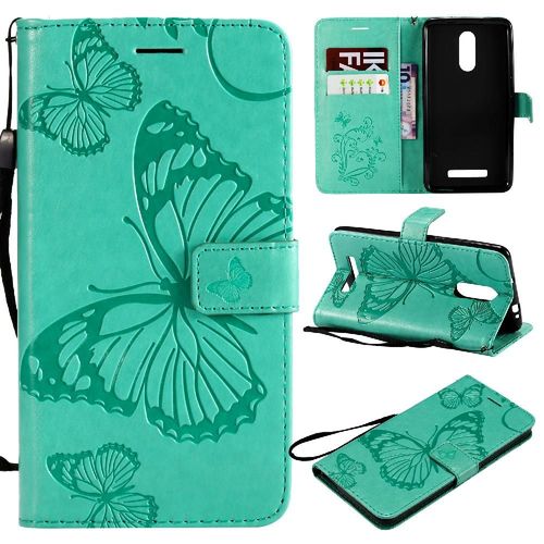 Tongez Étui Pour Xiaomi Redmi Note 3 Cuir Pu Avec Support De Fente Pour Carte Couverture Magnétique Couverture Antichoc Flip Kickband - Vert