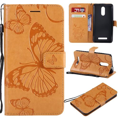 Tongez Étui Pour Xiaomi Redmi Note 3 Cuir Pu Avec Support De Fente Pour Carte Couverture Magnétique Couverture Antichoc Flip Kickband - Le Brun