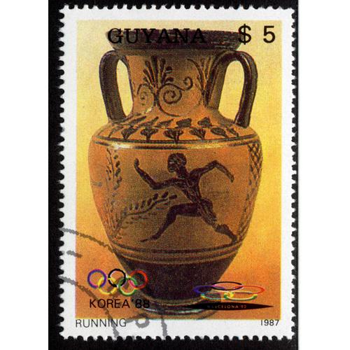 Timbre Running.Guyana.Korea 88.1987.5 Dol.