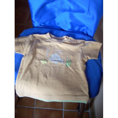 T-Shirt Manches Courtes Baby Club 2 Ans.