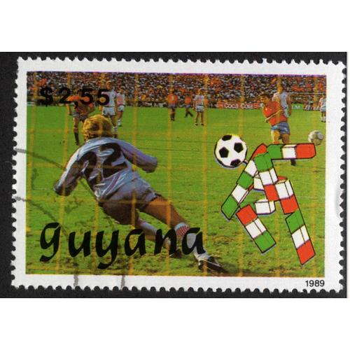 Timbre Guyana.Football.1989.2,55 Dol.