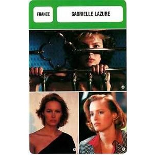 Fiche Monsieur Cinema Gabrielle Lazure
