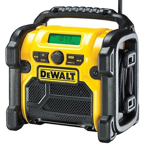 DeWalt DCR020 - Radio de chantier DAB+ Li-Ion 10,8-18V - marche sur batteries & secteur