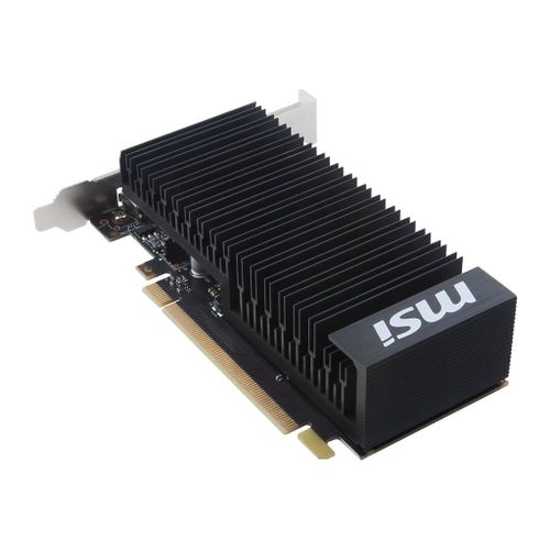 MSI GT 1030 2GH LP OC - Carte graphique - GF GT 1030 - 2 Go GDDR5 - PCIe 3.0 x4 profil bas - HDMI, DisplayPort - san ventilateur
