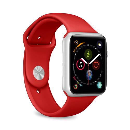 Puro Icon - Kit De Sangles Pour Montre Intelligente - Rouge - Pour Apple Watch (38 Mm, 40 Mm, 41 Mm)
