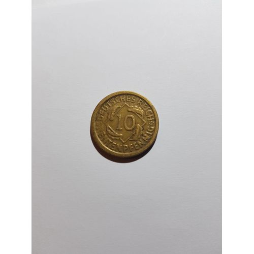 Rare Piece De Monnaie Allemande 1924, Manque La Lettre De L'atelier