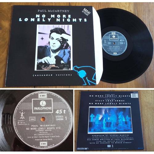 Maxi 45t Vinyle 12" Paul Mccartney " No More Lonely Nights "France 1984