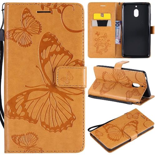 Flip Étui Pour Nokia 2.1 Flip Kickband Avec Support De Fente Pour Carte Cuir Pu Couverture Antichoc Couverture Magnétique - Le Brun