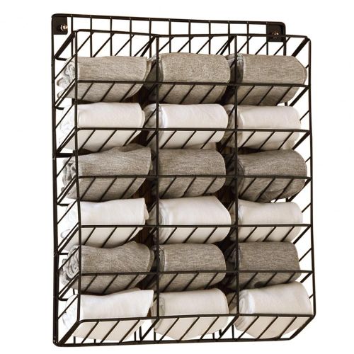 Étagère de rangement murale sans poinçon avec autocollants, rangement pour sous-vêtements, chaussettes T1, fournitures d'esprit ères, haute capacité