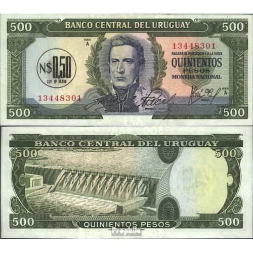 Uruguay Pick-No: 54 Neuf 1975 0.50 Nuevo Peso On 500 Pesos