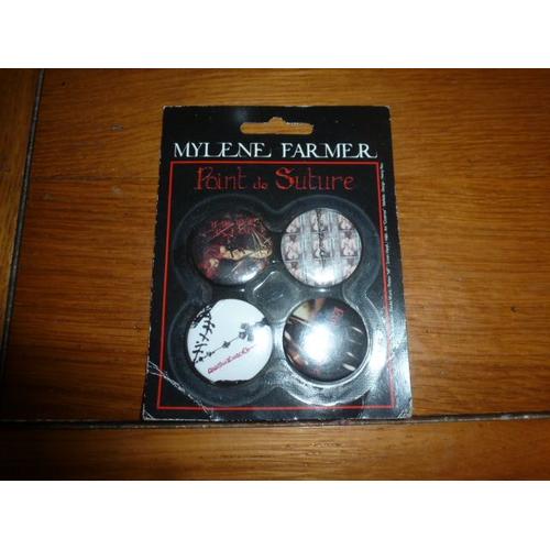 4 Badges Mylene Farmer - Point De Suture