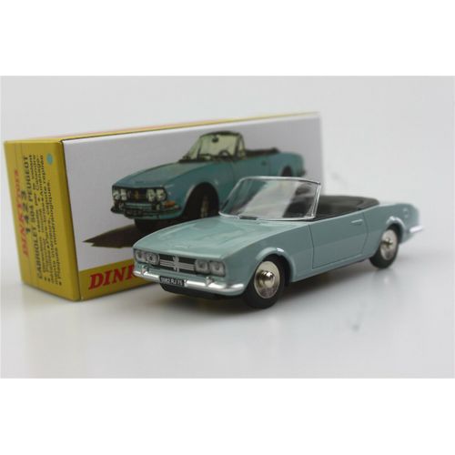 Dinky Toys 1423 - Peugeot 504 Cabriolet, Bleu Ciel Métal1:43, Atlas-Atlas