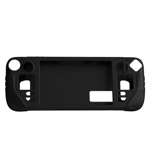 Coque De Protection Souple Pour Console Noire, Coque En Silicone Antichoc, Housse Anti-Chute Pour Steam Deck, Accessoires De Jeu