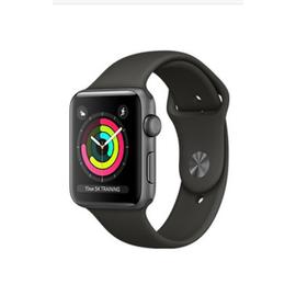 Apple Watch Series 3 GPS Boitier 38 mm gris en aluminium Bracelet noir 130 200 mm 8 Go Wi Fi Bluetooth 26.7 g Rakuten