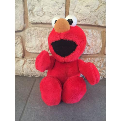 Peluche Doudou Elmo 1 Rue Sesame 30 Cm Tyco 1998 Interactif