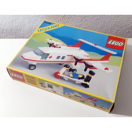 LEGO 6356 Med-Star Rescue Plane (1988) L'Avion De La Croix Rouge