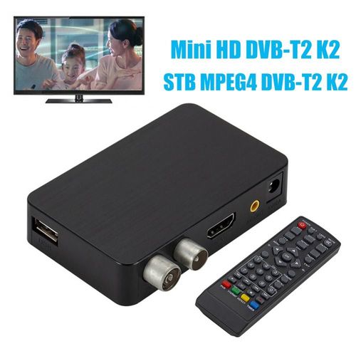 Mini décodeur numérique Portable STB MPEG4 3D, récepteur K2 H.264 haute clarté, DVB-T2