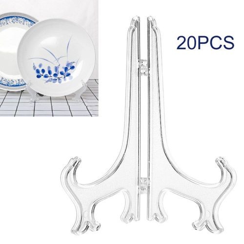 20 Pièces Support De Support Décoratif En Plastique Pliant Chevalet Cadre Photo Présentoir Pour Les Supports De Décor De Stockage À La Maison