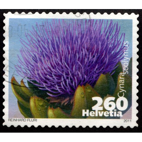 Timbre Cynara Scolymus.Helvetia.260.2011.