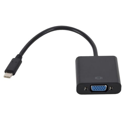 Câble adaptateur USB 3.1 vers VGA pour Macbook 12 pouces Chromebook Pixel Lumia 950XL, Type C vers femelle