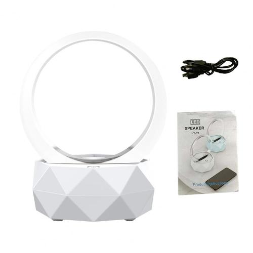 Haut-parleur sans fil, Volume réglable, Base antidérapante, Rechargeable, forme créative, son stéréo, lumière LED colorée, Bluetooth, com, 1 ensemble