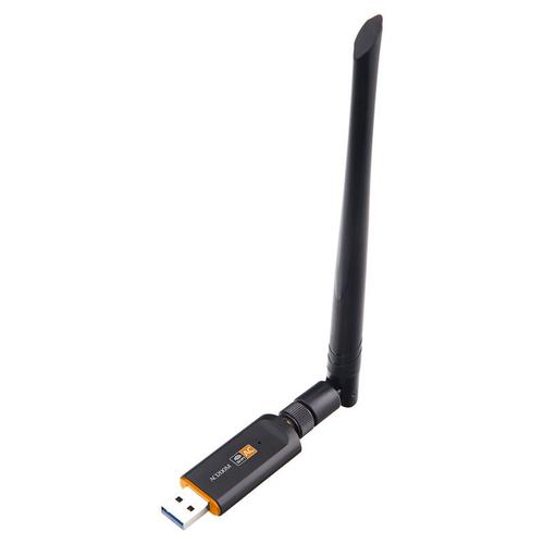 Adaptateur WiFi USB sans fil double bande 1200/5Ghz, 2.4 Mbps, carte réseau aérienne 802.11AC, récepteur USB 3.0 haute vitesse