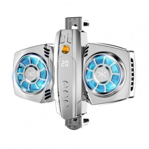 Radiateur De Téléphone Portable K4, Avec Affichage De La Température, Double Ventilateur De Refroidissement, Pour Iphone Huawei Xaiomi/Samsung