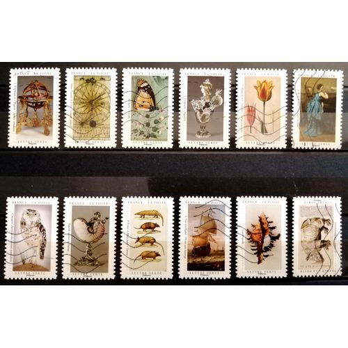 Série Complète De Timbres Oblitérés De France 2020. "Cabinet De Curiosité"