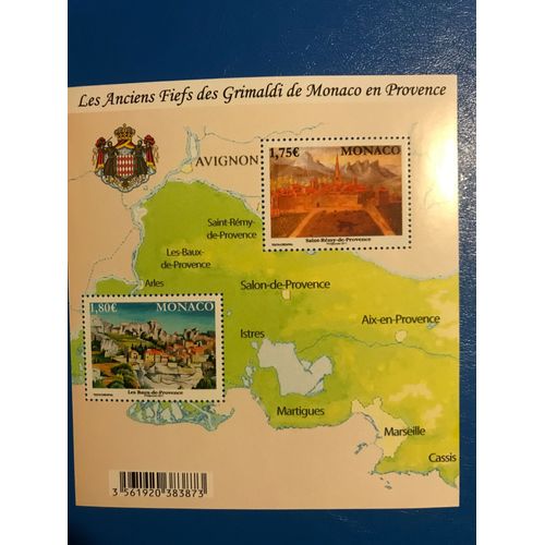 Monaco - Bloc Feuillet Numéro 99, 2 Timbres - Année 2011- Les Anciens Fiefs Des Grimaldi De Monaco En Provence - Saint Rémy De Provence, Les Baux De Provence