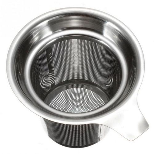 Tea Szeltea-Mathiateur De Feuilles En Acier Inoxydable, Entonnoir À Bord Rond, Filtre À Grillage Unique
