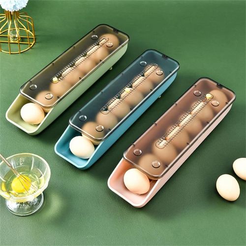 Porte-?Ufs Créatif Boîte De Rangement Des ?Ufs, Réfrigérateur Empilable Plateau Pour Garder Les ?Ufs Frais Cuisine Portable Oeuf Gain De Place Boîte De Rangement