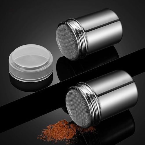Tamis À Café En Acier Inoxydable, Farine De Cacao, Sucre De Farine, Maille De Glaçage, Poudre À Étaler Précieuse Pour Café De Paupières