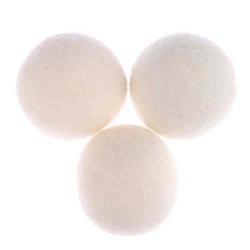 Boule de séchage réutilisable pour sèche-linge en laine chaude, accessoires de machine à laver IkHome, 7cm, 3 pièces, 6 pièces