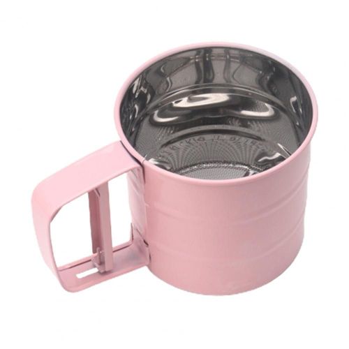 Remplisseur De Farine En Acier Inoxydable, Tamis À La Maison, Tasse Semi-Automatique Portative, Farine En Poudre Pour La Maison