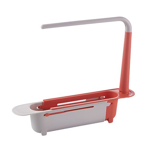 Étagère d'évier télescopique, organisateur d'évier de cuisine, panier de rangement d'éponge de savon, égouttoir d'évier, outils de salle de bains, accessoires