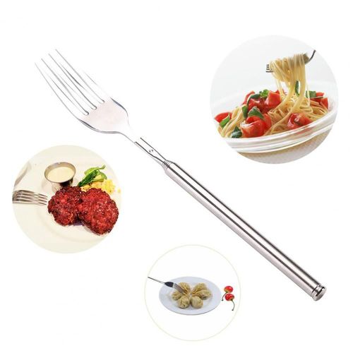 Fourchette À Dessert En Acier Inoxydable, Facile À Nettoyer, Anti-Brûlure, Durable, Pour Gâteaux Aux Fruits
