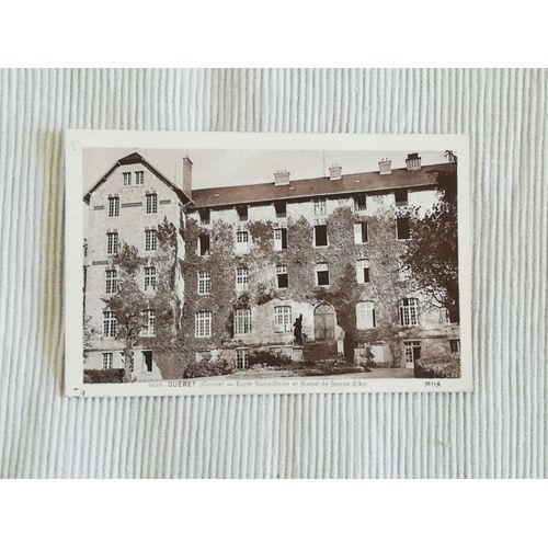 Carte Postale Gueret (Ecole Notre Dame Et Statue De Jeanne D'arc)