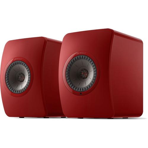 KEF LS50 Wireless II Crimson Red paire d'enceintes Hi-Fi