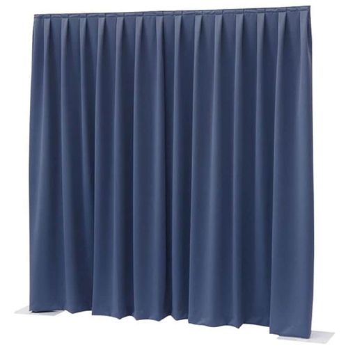 Showtec P&D Curtain Dimout 300x400 Pipe & Drape rideau plissé bleu