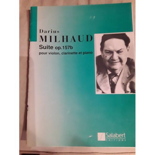 Milhaud Suite Op 157b Salabert Violon