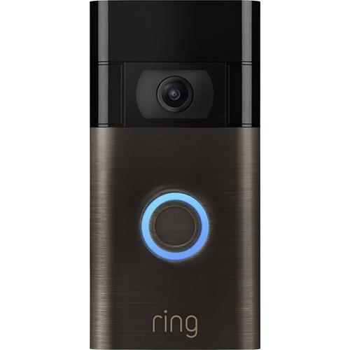 Ring 8VR1SZ-VEU0 Interphone vidéo IP Video Doorbell 2. Gen Wi-Fi Station extérieure 1 foyer bronze vénitien
