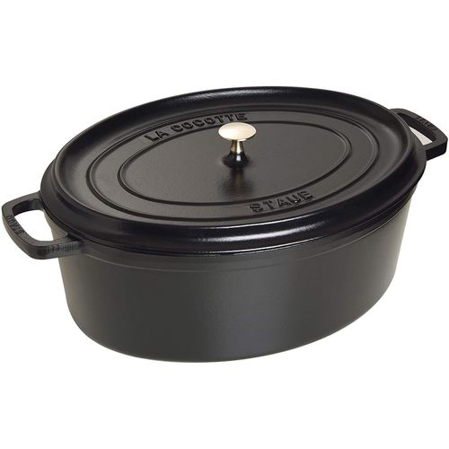 Cocotte Ovale Fonte 31 Cm 5,5 L Staub Noir