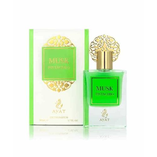 Eau De Parfum Musk Pistachio 50ml ? Ayat Perfumes ? Pistache, Crème Glacée, Bergamote, Noisette, Cardamome, Musc, Muguet, Poire, 