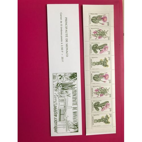 Monaco - Carnet Neuf Numéro 9 - Série Courante Flore- Jardin Exotique - 8 Timbres