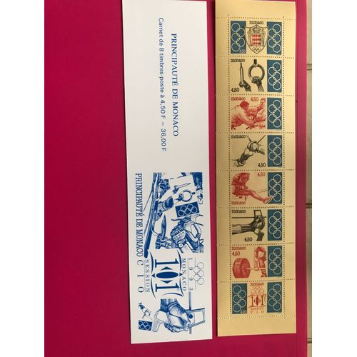 Monaco - Carnet Numéro 11 De 8 Timbres À 4,50- Année 1993 - Monaco 101 Eme Session Cio