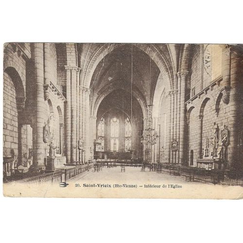 Cp. Saint Yrieix - Intérieur De L'église (262)