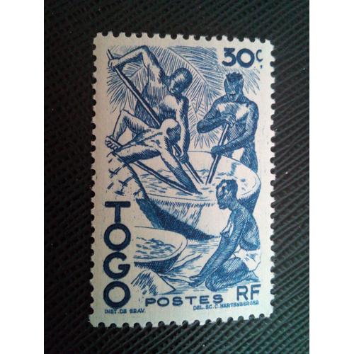 Timbre Togo Yt 237 Extraction D'huile De Palme 1947 ( 031204 )